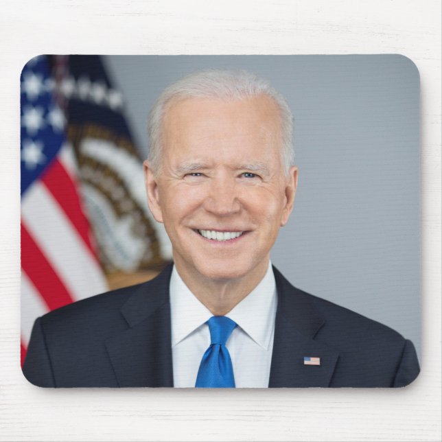 President Joe Biden White House Portrait   Mouse Pad (Front)