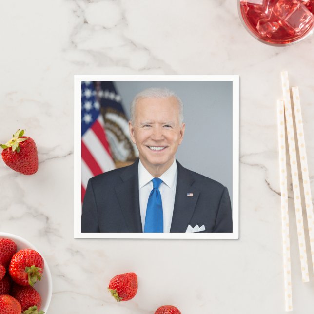 President Joe Biden White House Portrait   Napkin (Insitu)