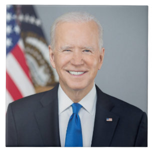 President Joe Biden White House Portrait   Tile