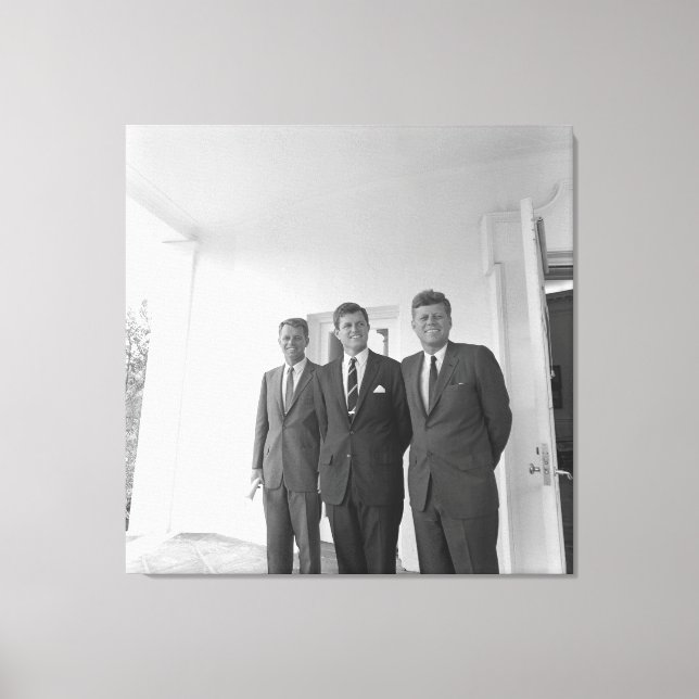 President John Kennedy & Brothers American Camelot Canvas Print (Front)