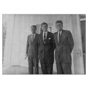 President John Kennedy & Brothers American Camelot Cutting Board