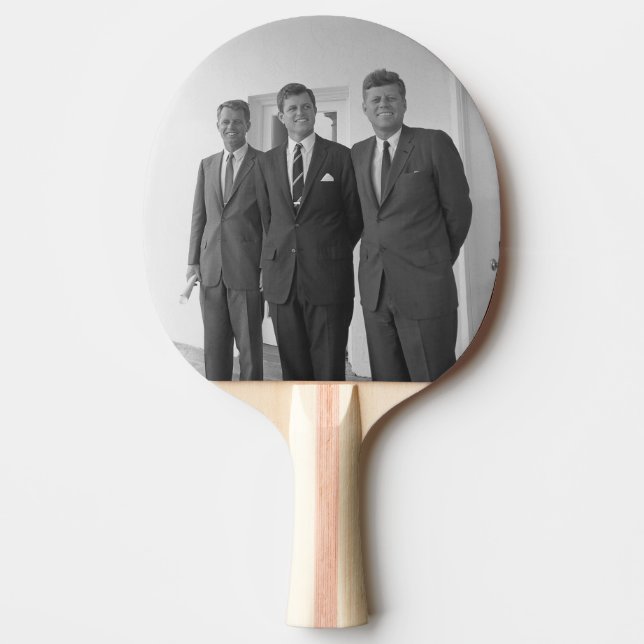 President John Kennedy & Brothers American Camelot Ping Pong Paddle (Front)