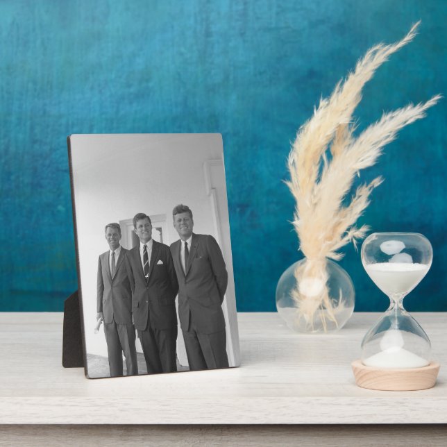 President John Kennedy & Brothers American Camelot Plaque (Side)