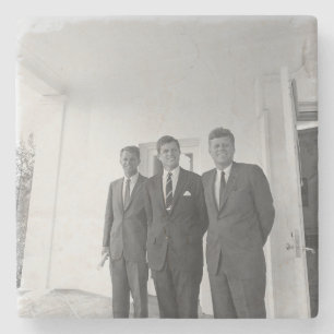 President John Kennedy & Brothers American Camelot Stone Coaster