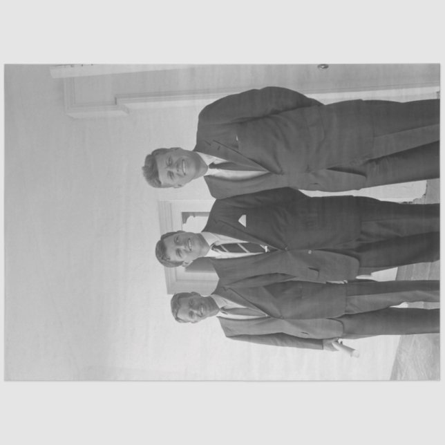 President John Kennedy & Brothers American Camelot Tissue Paper (Front)