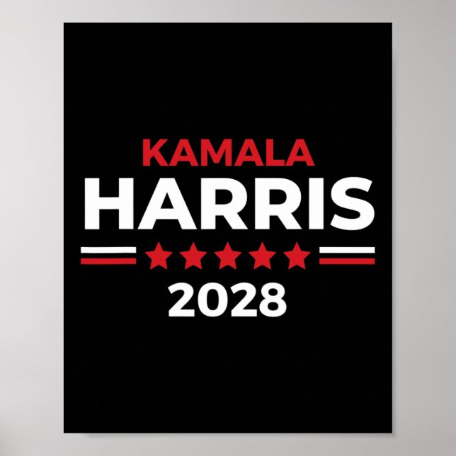 President Kamala Harris For President 2028  Poster (Front)