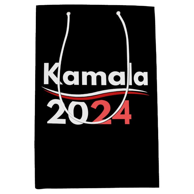 president kamala harris, president harris medium gift bag (Front)