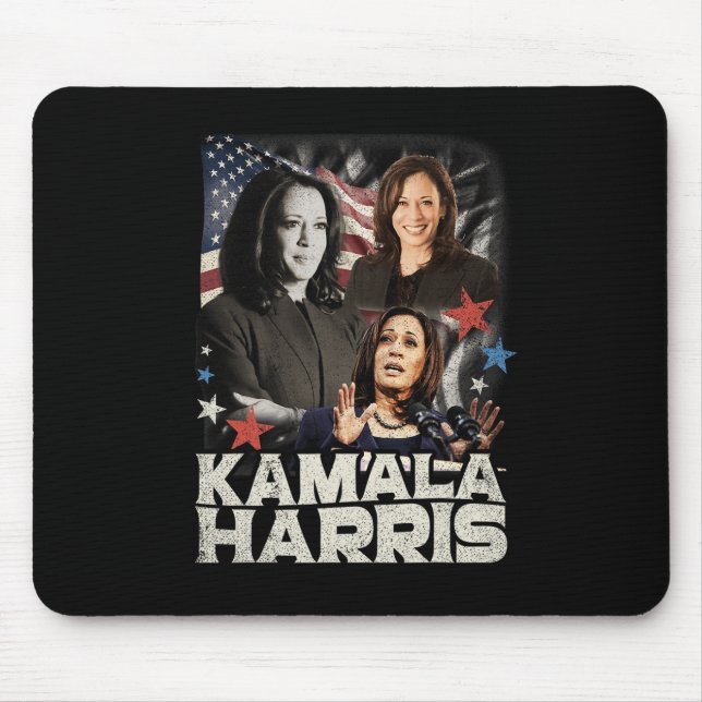 President Kamala Harris We're Not Going Back 2024  Mouse Pad (Front)