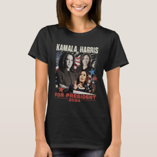 President Kamala Harris We're Not Going Back 2024  T-Shirt