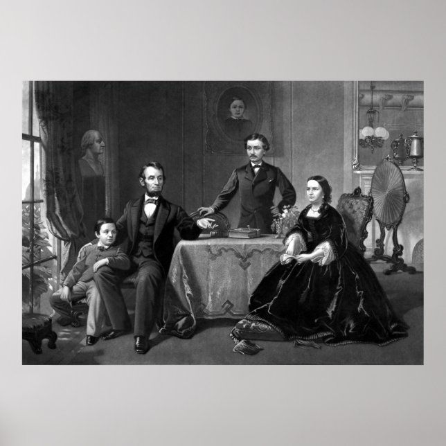 President Lincoln And His Family Poster (Front)