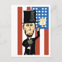 President Lincoln Happy Bday 2 Me Postcard