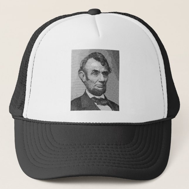 President Lincoln Render w/the Gettysburg Address Trucker Hat (Front)