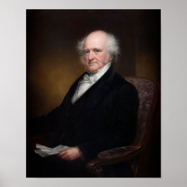 President Martin Van Buren Portrait  Poster (Front)