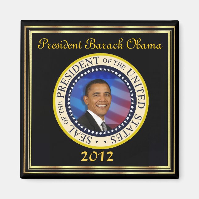 President Obama 2012 Re-election Magnet (Front)