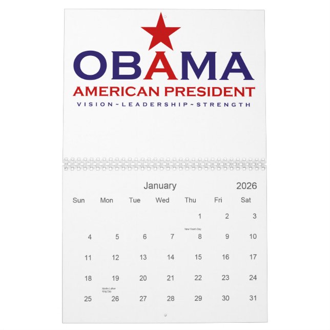 President Obama 2013 Calendar (Jan 2026)
