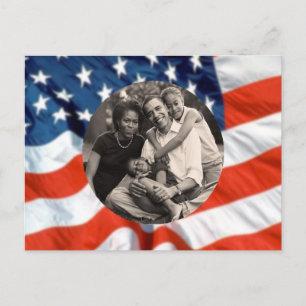 President Obama America's First Family Photo Postcard