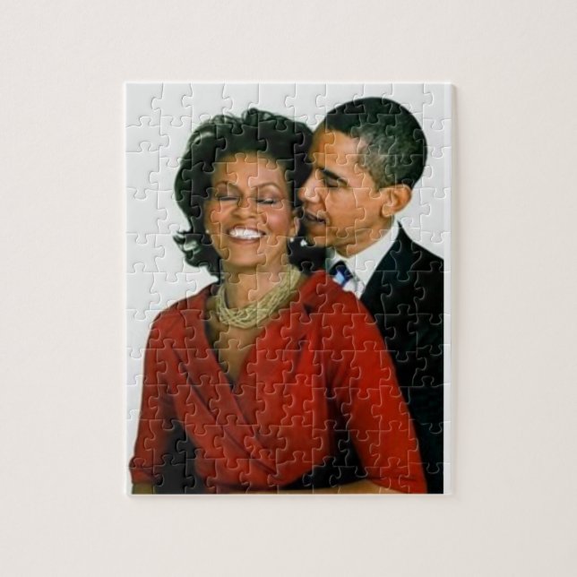 PRESIDENT OBAMA AND FIRST LADY-PUZZLE JIGSAW PUZZL JIGSAW PUZZLE (Vertical)