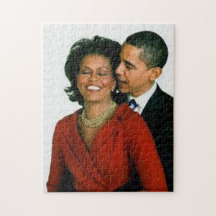 PRESIDENT OBAMA AND FIRST LADY-PUZZLE JIGSAW PUZZLE