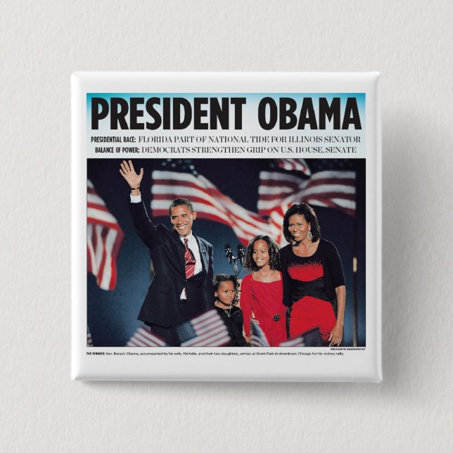 President Obama Button (Front)