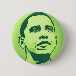 President Obama, Change is Now Green Button