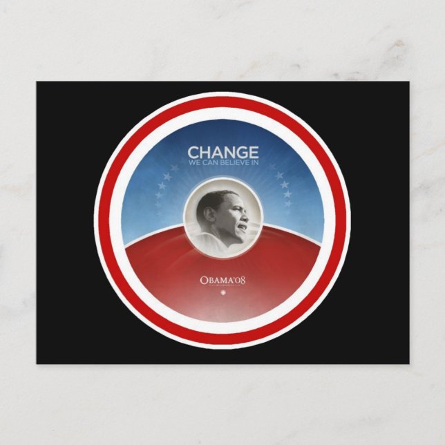 President Obama CHANGE Postcard (Front)