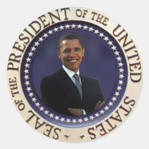 President Obama Classic Round Sticker