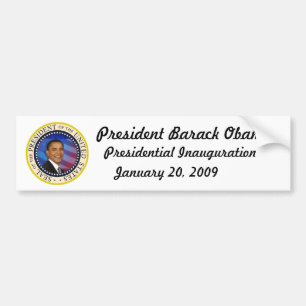 President Obama Inauguration Bumper Sticker