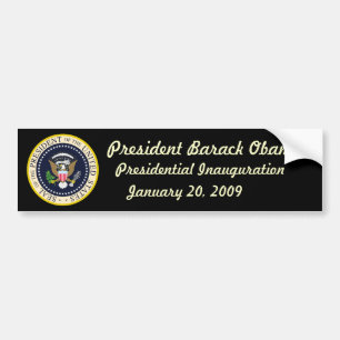 President Obama Inauguration Bumper Sticker