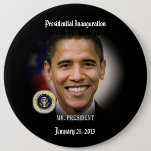 President Obama Inauguration Commemorative 6 Cm Round Badge