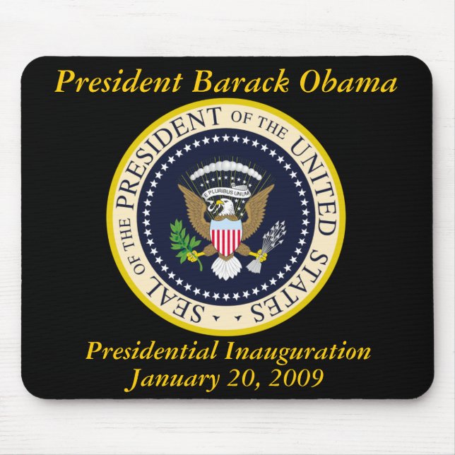 PRESIDENT OBAMA Inauguration Commemorative Mouse Pad (Front)