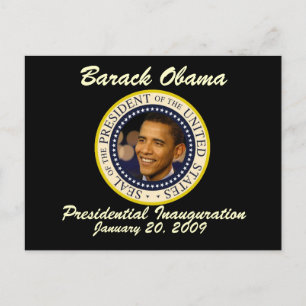 President Obama Inauguration Commemorative Postcard