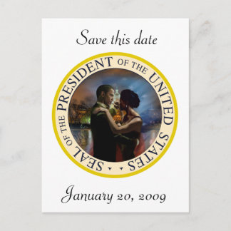 President Obama Inauguration Keepsakes Announcement Postcard