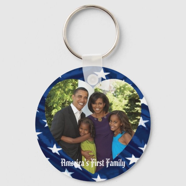 President Obama Keepsakes First Family Keychain (Front)