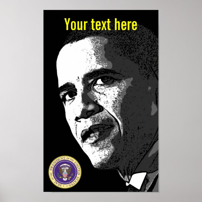 president Obama - Poster - template (Front)