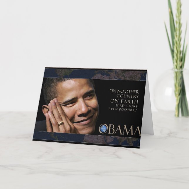 President Obama quote Card (Front)