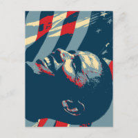 President Obama USA post card