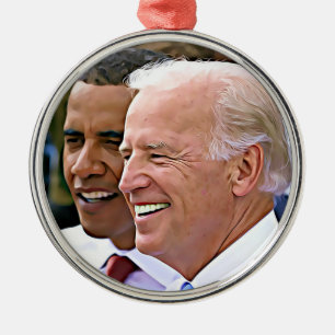 President Obama & Vice President Biden Metal Tree Decoration