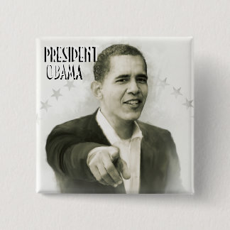 President Obama Vintage Button