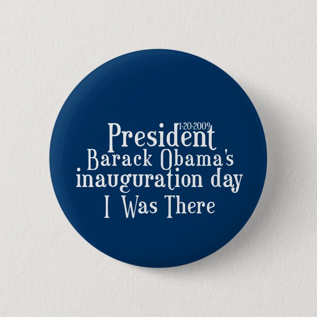President Obamas inauguration 6 Cm Round Badge (Front)
