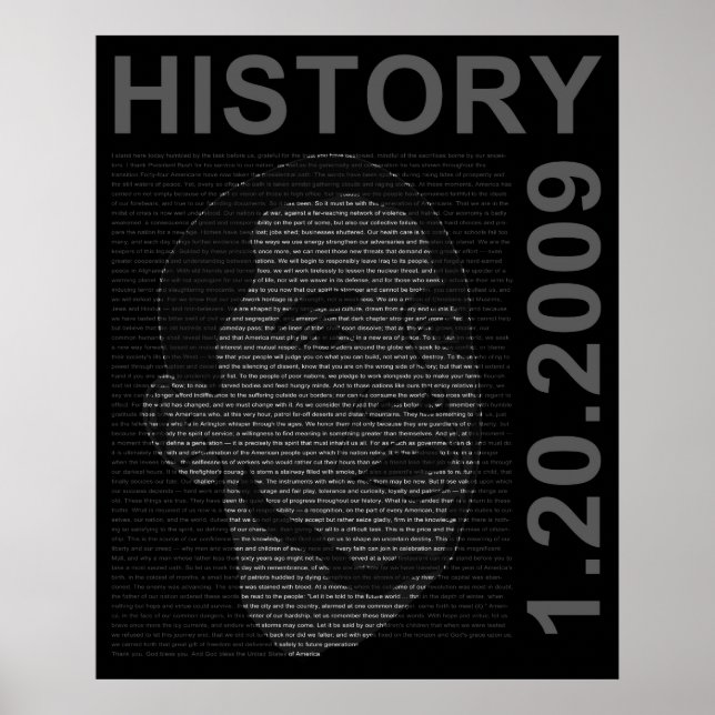 president obamas speech poster (Front)