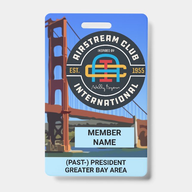 President or Past President Badge ID Badge (Front)