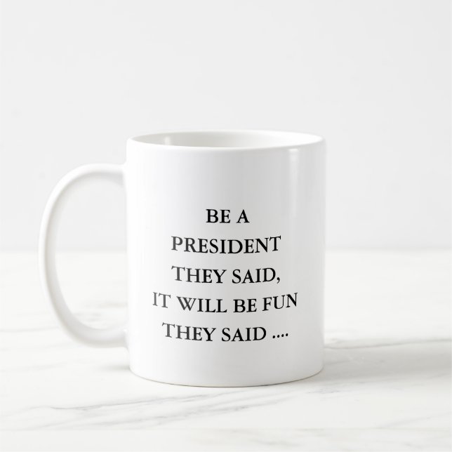  President Present,Gift Idea for President Coffee Mug (Left)