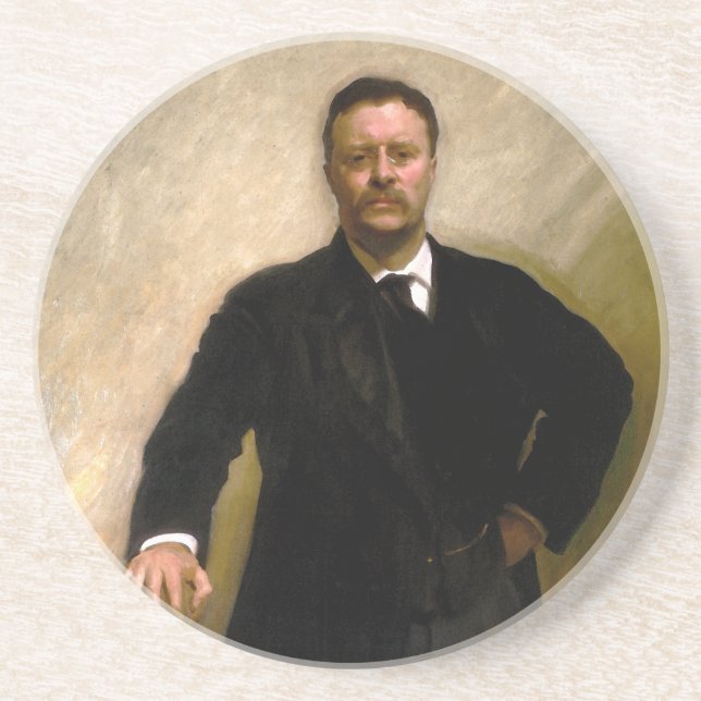 President Theodore Roosevelt John Singer Sargent Coaster (Front)