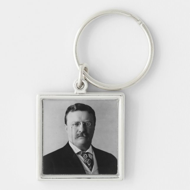 President Theodore Roosevelt Portrait Keychain (Front)