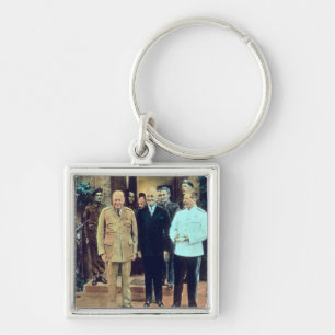 President Truman and Joseph Stalin Key Ring