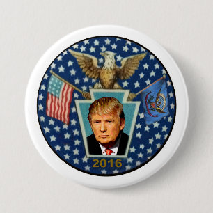 President Trump 2016 7.5 Cm Round Badge
