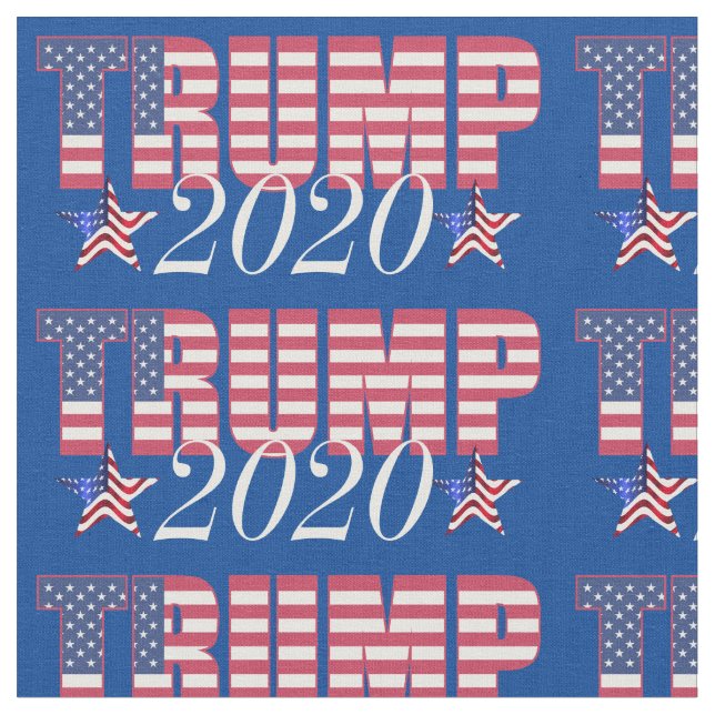 President Trump 2020 Pattern Fabric (Close Up)