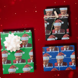 President Trump 2024 Mug shot Merry Christmas Wrapping Paper Sheet<br><div class="desc">President Trump 2024 Mug shot Merry Christmas</div>