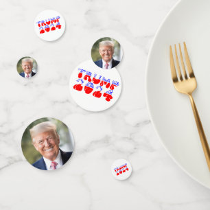 President Trump 2024 Patriotic Election Photo Confetti