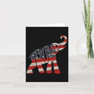 President Trump 2024 Republican Elephant Trump Sup Card